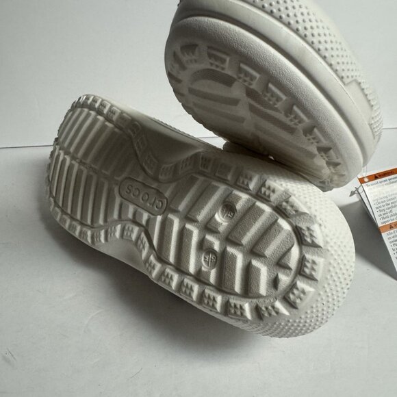 Crocs Mens Classic Lined Clog White Size 10 M - Picture 6 of 6